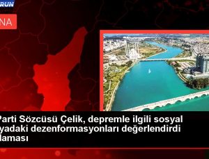 AK Parti Sözcüsü Çelik, zelzeleyle ilgili toplumsal medyadaki dezenformasyonları kıymetlendirdi Açıklaması
