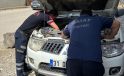 Antakya’da Arabanın Motor Kısmına Sıkışan Kedi Yavrusu Kurtarıldı